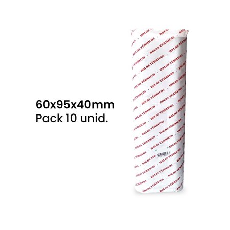 Rolo de Papel Térmico 60x95x40 - Pack de 10 unidades