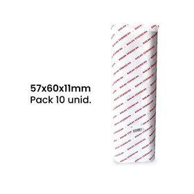 Rolo de Papel Térmico 57x60x11 - Pack de 10 unidades