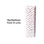 Rolo de Papel Térmico 75/76x70x11 - Pack de 10 unidades