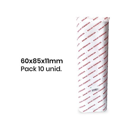 Rolo de Papel Térmico 60x85x11 - Pack de 10 unidades