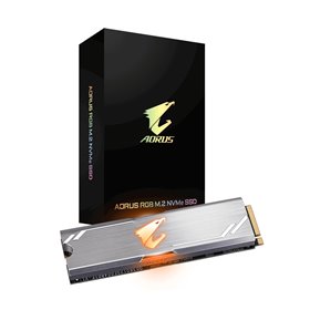 Disco rígido interno sólido hd m2 ssd 256 gb gigabyte aorus rgb nvme 2280 leitura 3100 mb - s gravação 1050 mb - s gp - asm2ne22