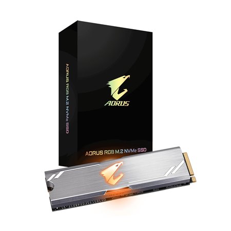 Disco rígido interno sólido hd m2 ssd 256 gb gigabyte aorus rgb nvme 2280 leitura 3100 mb - s gravação 1050 mb - s gp - asm2ne22