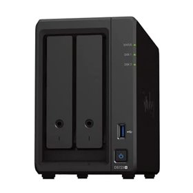 synology disk station ds723+ 2bay 2.6ghz dc 2gb ddr4 2x gbe 1x usb3.2 gen i 1x esata nas server