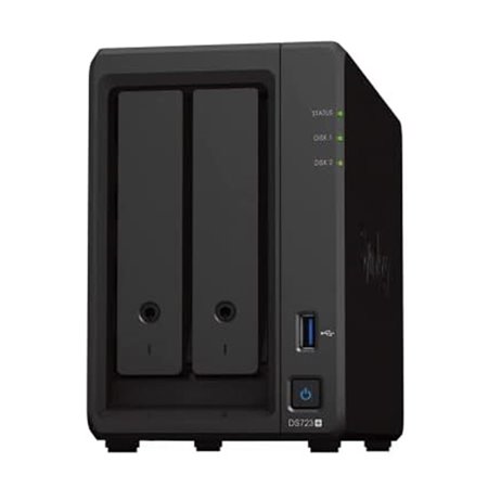 synology disk station ds723+ 2bay 2.6ghz dc 2gb ddr4 2x gbe 1x usb3.2 gen i 1x esata nas server