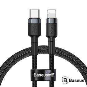 Cabo Usb-C Pd Macho P/ Lightning 3.0 Macho Cafule 1M Baseus