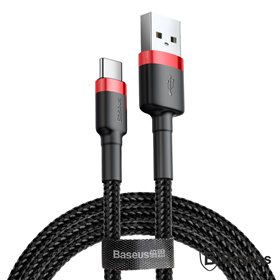 Cabo Usb-A Macho P/ Usb-C Macho 2M Cafule Baseus