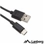 Cabo Usb-A 2.0 Macho / Usb-C Macho 1M Preto Lanberg