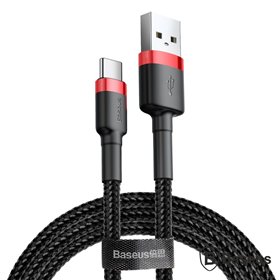 Cabo Usb-A Macho P/ Usb-C Macho 3M Cafule Baseus