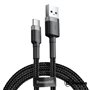 Cabo Usb-C 2.0 Macho /  Usb-C 3A 2M Cinza Baseus