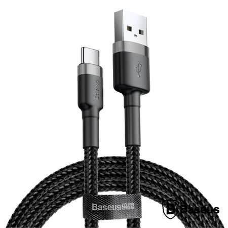 Cabo Usb-C 2.0 Macho /  Usb-C 3A 2M Cinza Baseus