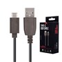 Cabo Usb-A 2.0 2A Macho / Usb-C Preto 1M