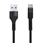 Cabo Usb-A 2.0 2A Macho / Usb-C Preto 1M