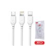 Cabo Usb-A 2.0 Macho / Micro Usb Usb-C Lightning1M Branco Xo