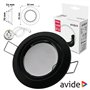Aro Redondo Ajustável Cónico Preto P/ Mr16-Gu10 Avide