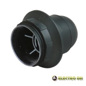 Casquilho P/ Lâmpada E27 Preto Edh