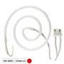 Lâmpada Tubular 180-800V Néon Espiral Vermelho