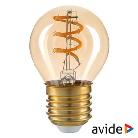 Lâmpada E27 3W Globo 230V Filamento 2700K 180Lm Avide