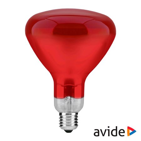 Lâmpada E27 100W Infravermelhos Vermelho Avide