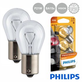 Lâmpada P/ Automóvel 12V P21W Ba15S Vision Philips