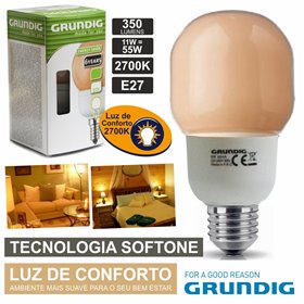 Lâmpada E27 11W55W 230V Eco Tec. Softone 350Lm Grundig
