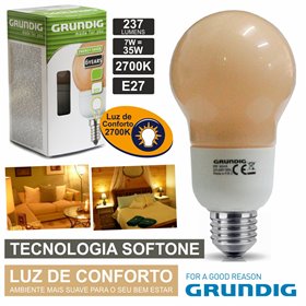Lâmpada E27 7W35W 230V Eco Tec. Softone 237Lm Grundig