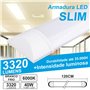Armadura Led Slim 40W 1.2M Ip20 Branco Frio 3320Lm