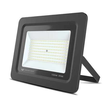 Foco Led 100W 230V 6000K 8000Lm Preto