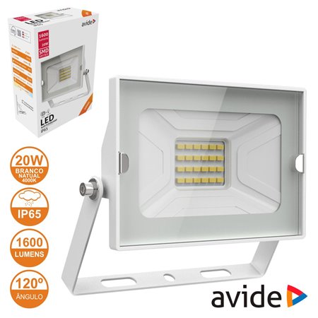 Foco Led 20W 230V 4000K 1600Lm Branco Ip65 Avide