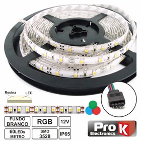 Fita 300 Leds 3528 Impermeável Rgb 12V 5M Prok
