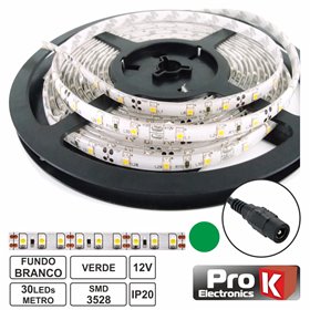 Fita 150 Leds 3528 Verde 12V 5M Prok