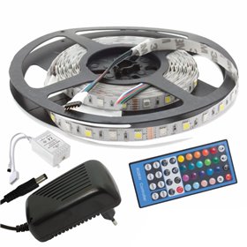 Kit Fita 300 Leds 5050 12V 5M Rgb+W C/Control
