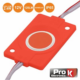 Módulo C/ 1 Led Cob 2.4W Vermelho 120Lm 12V Ip65 Prok
