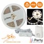Fita 96 Leds 3528 Branco Natural E Alimentador 3M Party