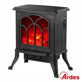 Lareira Elétrica 1500W C/ Efeito Fogo Termostato Ardes