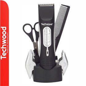 Máquina Cortar Cabelo Portátil C/ 2 Pentes Techwood