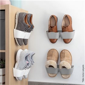 Organizador P/ Calçado Plástico 4 Pares C/ Adesivo