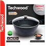 Panela Ø28Cm Inox C/ Tampa Vidro Ménage Techwood
