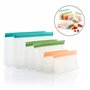 Conjunto De 6 Sacos Reutilizáveis P/ Alimentos C/ Fecho