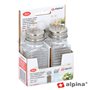 Conjunto 2 Frascos P/ Especiarias 4X4X9Cm Alpina
