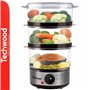 Cozedor A Vapor Elétrico 6L 400W Inox Techwood
