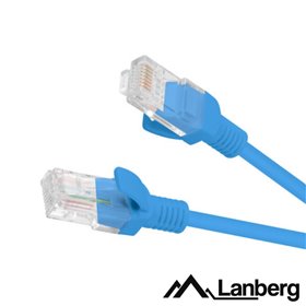 Cabo Utp Cat5E 25Cm Azul Lanberg
