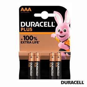 Pilha Alcalina Lr03/Aaa 1.5V 4X Plus 100% Power Duracell