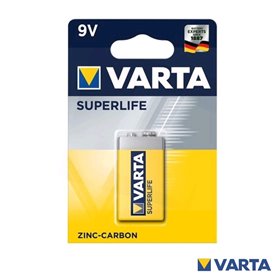 Pilha Zinco-Carvão 9V/6R6 Varta
