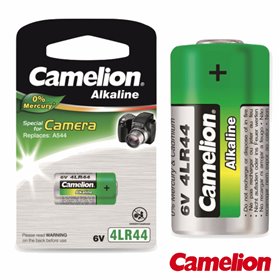Pilha Alcalina 4Lr44 6V 165Ma Blister Camelion
