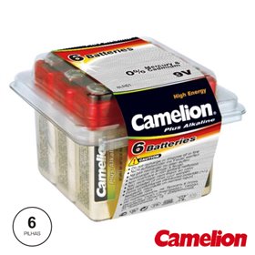 Pilha Alcalina 9V/6Lr61 6X Blister Camelion