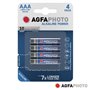 Pilha Alcalina Lr03/Aaa 1.5V 4X Blister Power Agfaphoto
