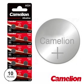 Pilha Botão Ag4 / Lr626 1.5V 18Ma 10X Blister Camelion