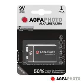 Pilha Alcalina 6Lr61/9V 9V 1X Blister Ultra Agfaphoto