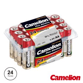 Pilha Alcalina Lr6/Aa 1.5V 24X Blister Camelion