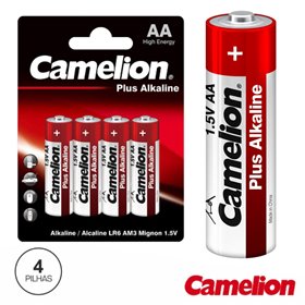 Pilha Alcalina Lr6/Aa 1.5V 4X Blister Camelion